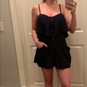 Black Bebe Romper